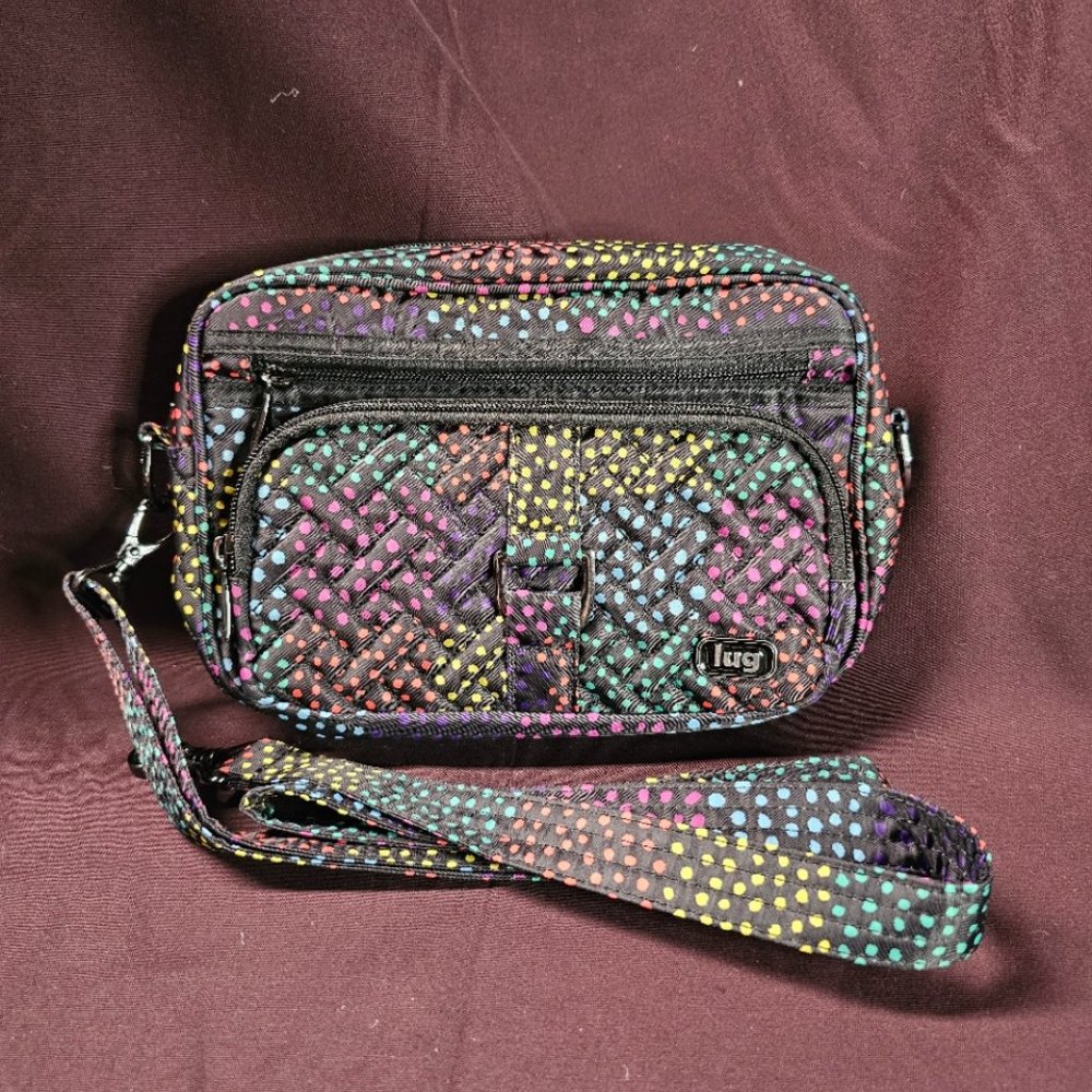 LUG Carousel Crossbody Bag Multi Dot